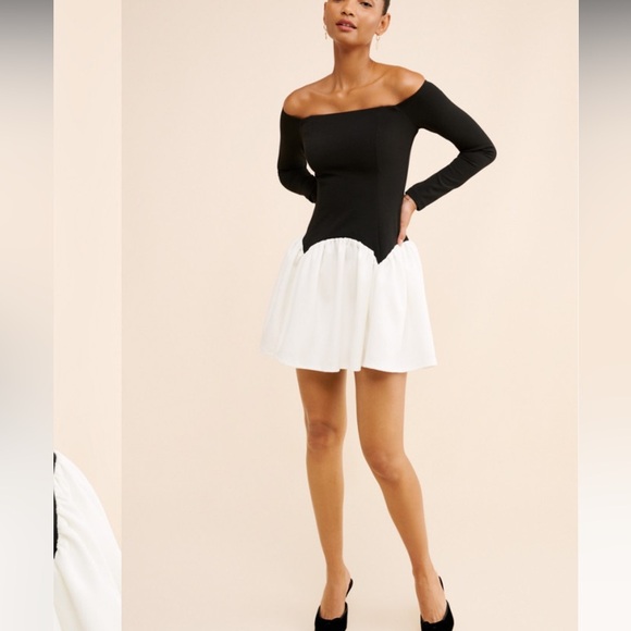 Awaylee Drop Waist Off The Shoulder Mini Dress - Picture 13 of 13